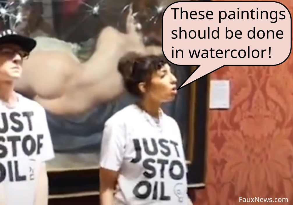Oil Painting Protest